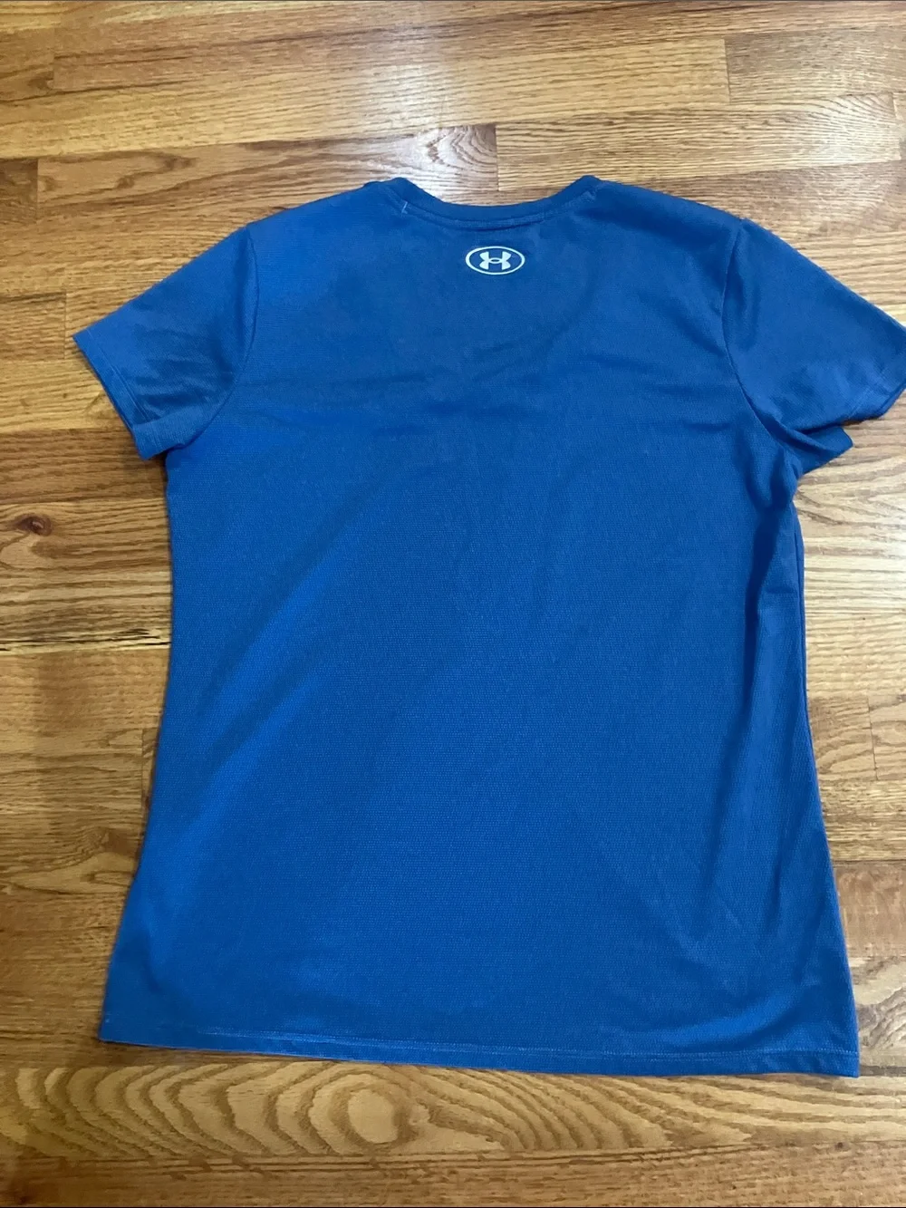 Under Armour Blue Short Sleeve Tee with Black Performance Leggings Sz M EUC